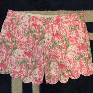 Lilly Pulitzer Buttercup Short with flamingo print